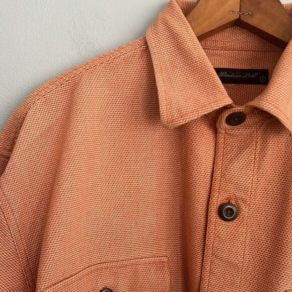 Windsor Lake Heavy Thick Shacket canvas like Shirt nutmeg orange Men’s Large - Picture 3 of 16